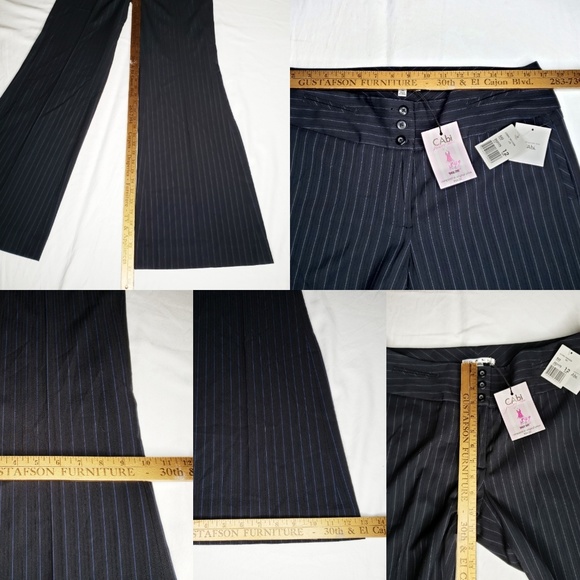 ‼SOLD‼ Cabi Pinstripe Trouser Pants Wide Leg - Picture 4 of 8